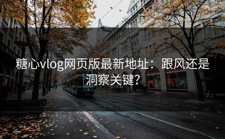 糖心vlog网页版最新地址：跟风还是洞察关键？
