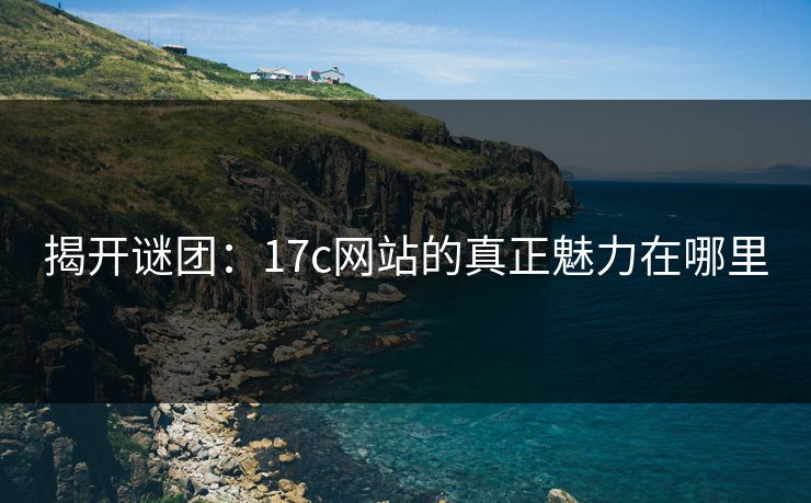 揭开谜团：17c网站的真正魅力在哪里